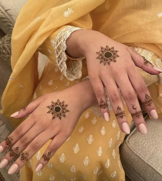 Unique Tikki Mehndi Designs 4