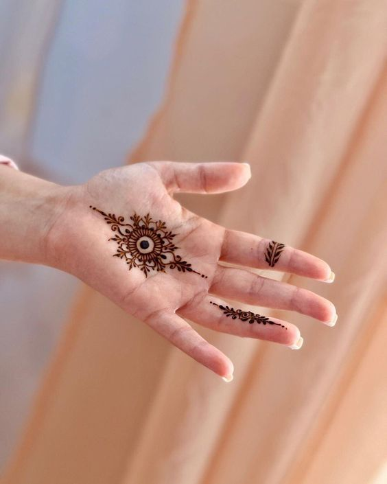 Unique Tikki Mehndi Designs 7