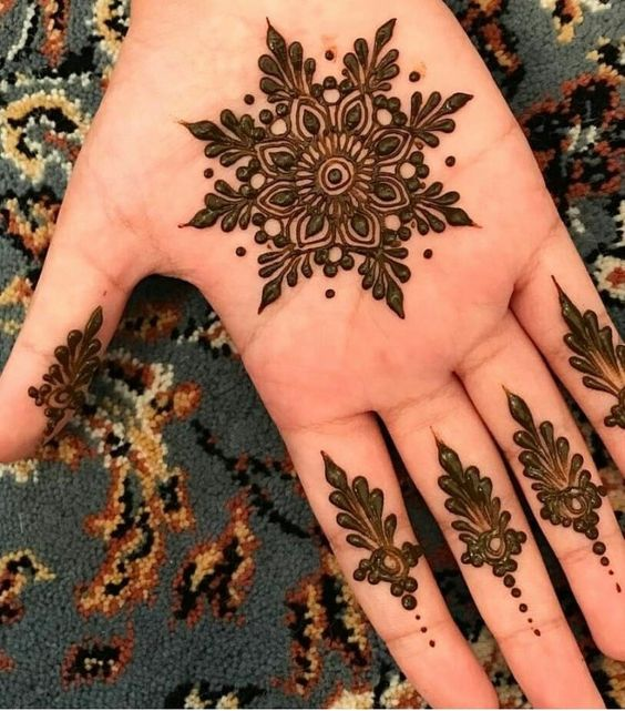 Unique Tikki Mehndi Designs 9