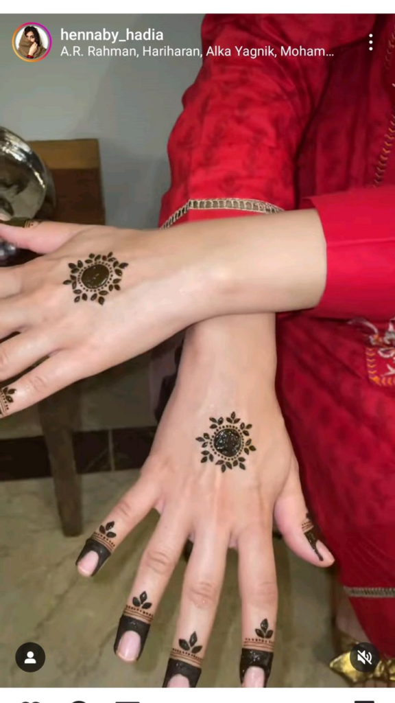 Unique Tikki Mehndi Designs 10