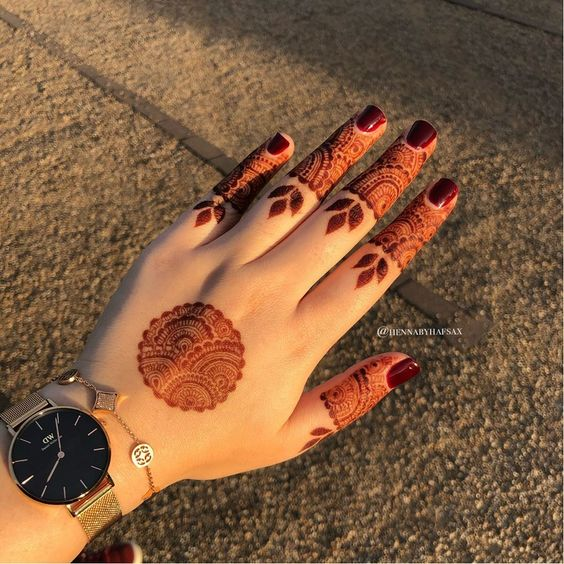 Lotus Mehndi Designs 8