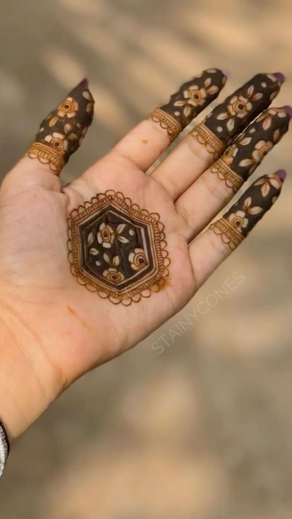 Lotus Mehndi Designs 9