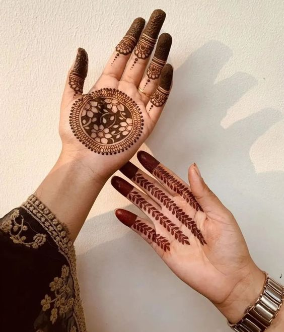 Lotus Mehndi Designs 10