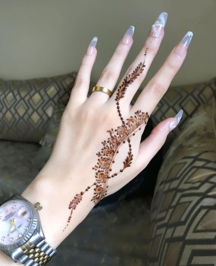 Unique Mehndi Designs for Back Hands 2