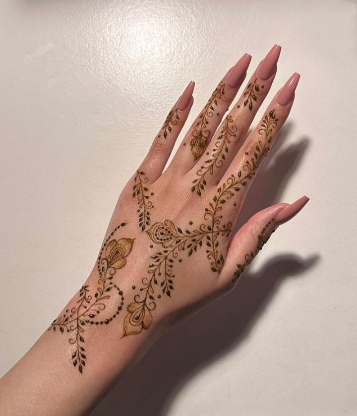 Beautiful Mehndi Designs for Back Hands 2