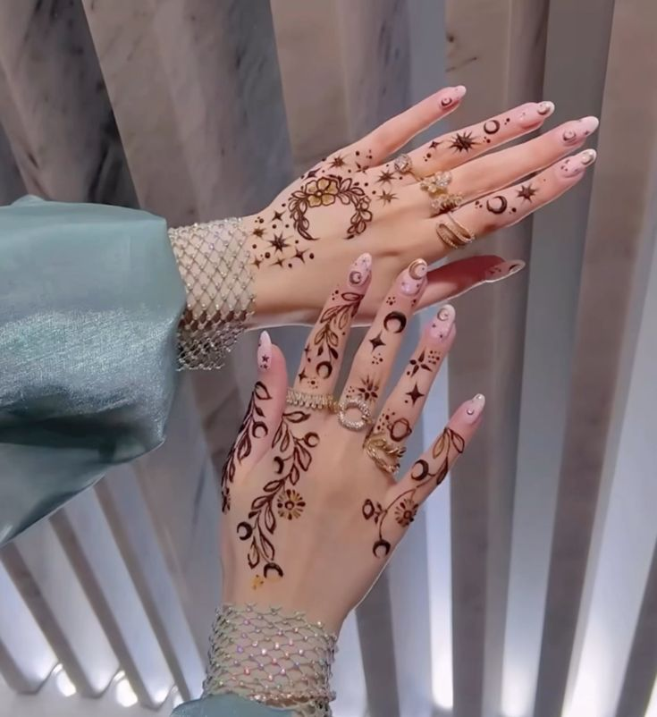 Stylish Mehndi Designs for Back Hands 3
