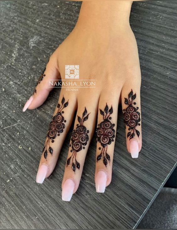 Mehndi Designs for Back Hands Fingers 2