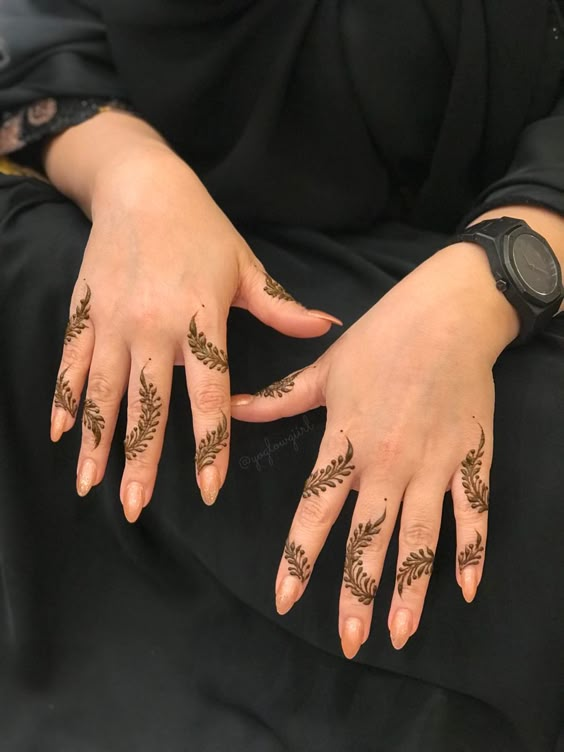 Mehndi Designs for Back Hands Fingers 4