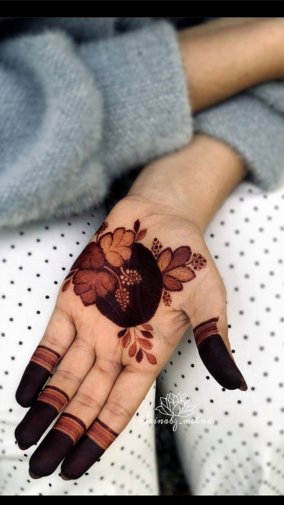 Lotus Mehndi Designs 18