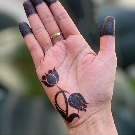 Lotus Mehndi Designs 22
