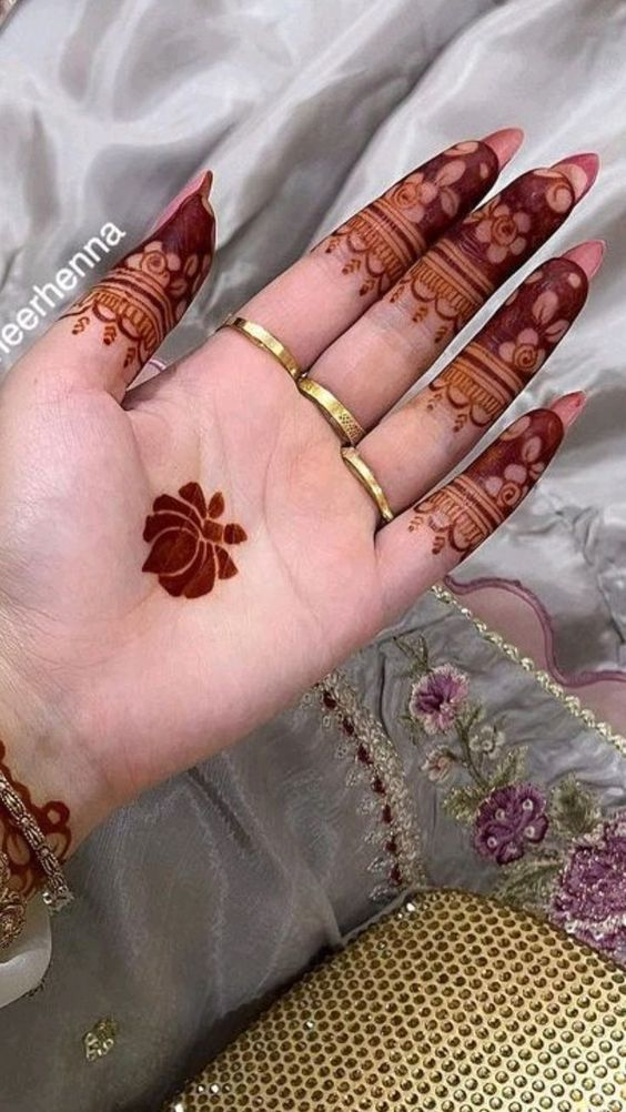 Lotus Mehndi Designs 7