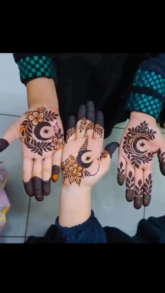 Simple Mehndi Design for Chand Raat 1