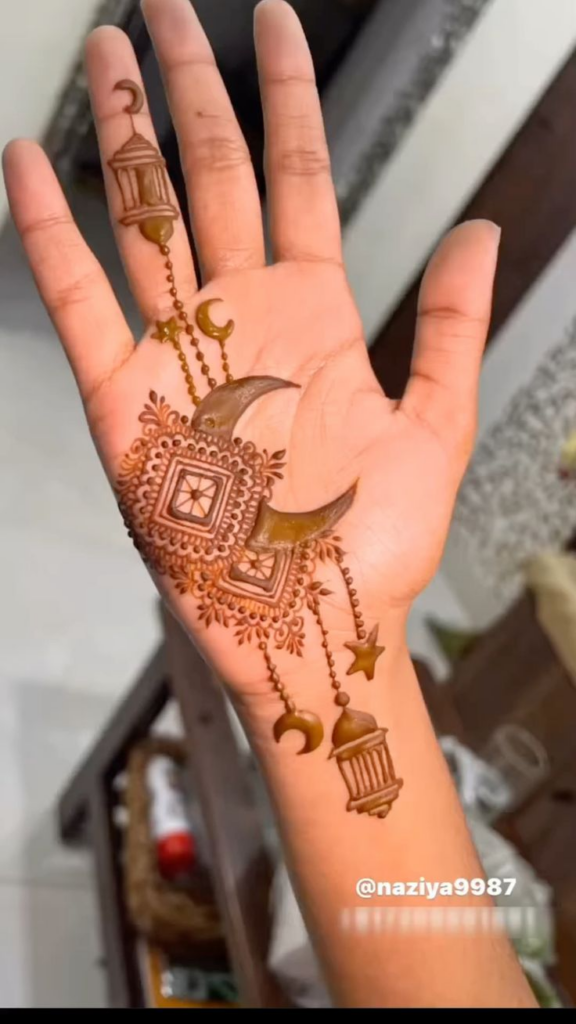 Simple Mehndi Design for Chand Raat 6