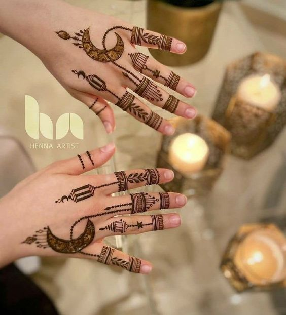 Unique Mehndi Design for Chand Raat 3
