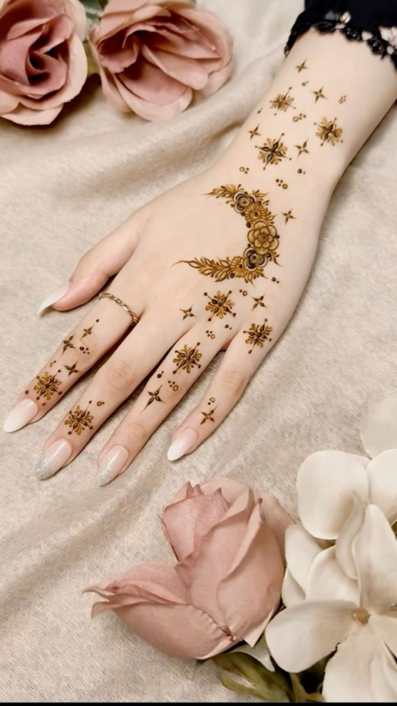 Unique Mehndi Design for Chand Raat 11