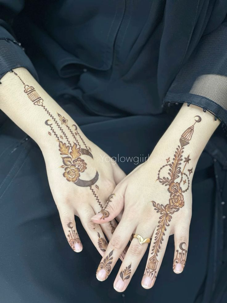 Back Hand Mehndi Designs for Chand Raat 2