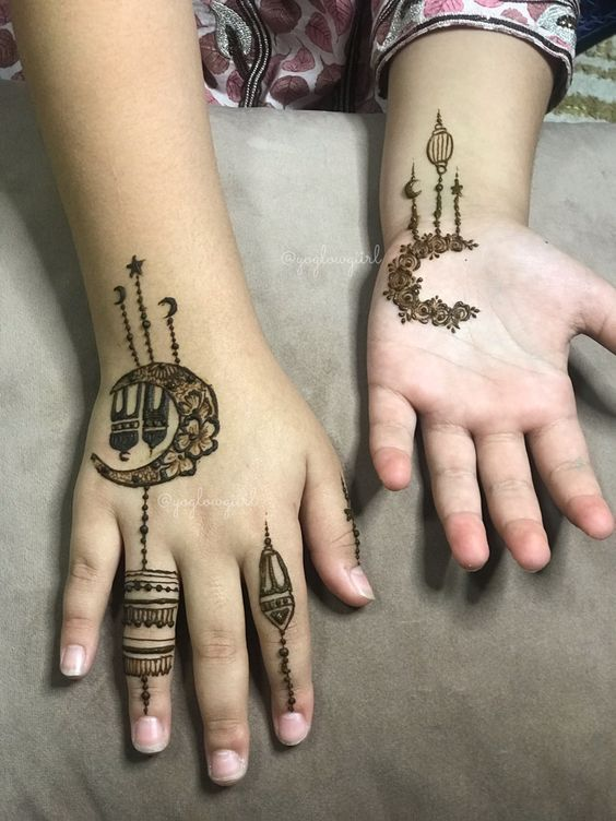 Back Hand Mehndi Designs for Chand Raat 4