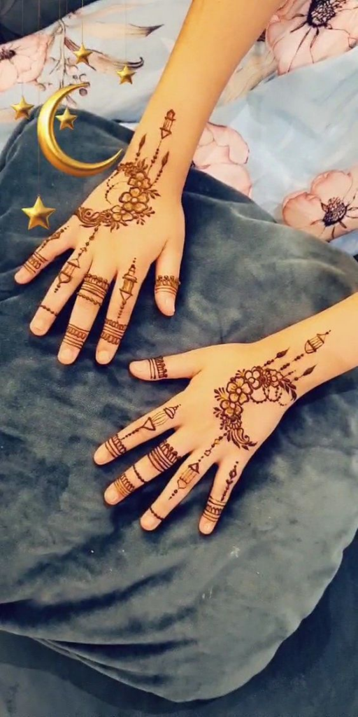 Back Hand Mehndi Designs for Chand Raat 6