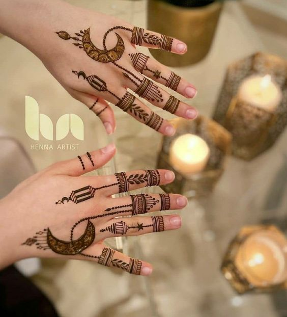 Back Hand Mehndi Designs for Chand Raat 8