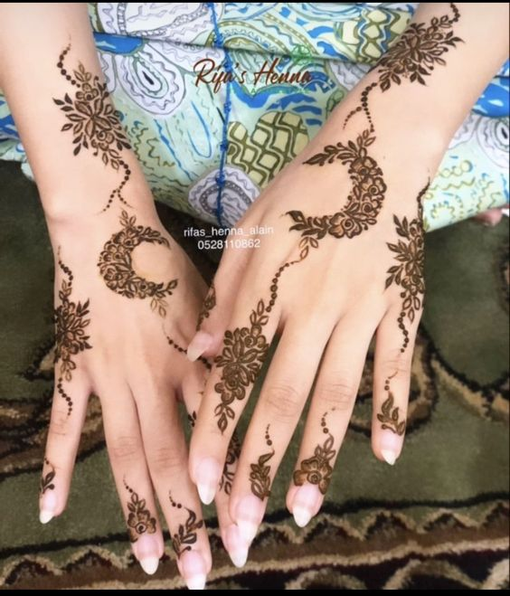 Back Hand Mehndi Designs for Chand Raat 10