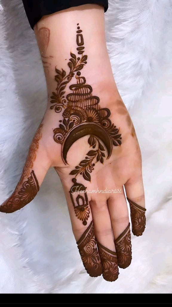Front Hand Mehndi Design for Chand Raat 6