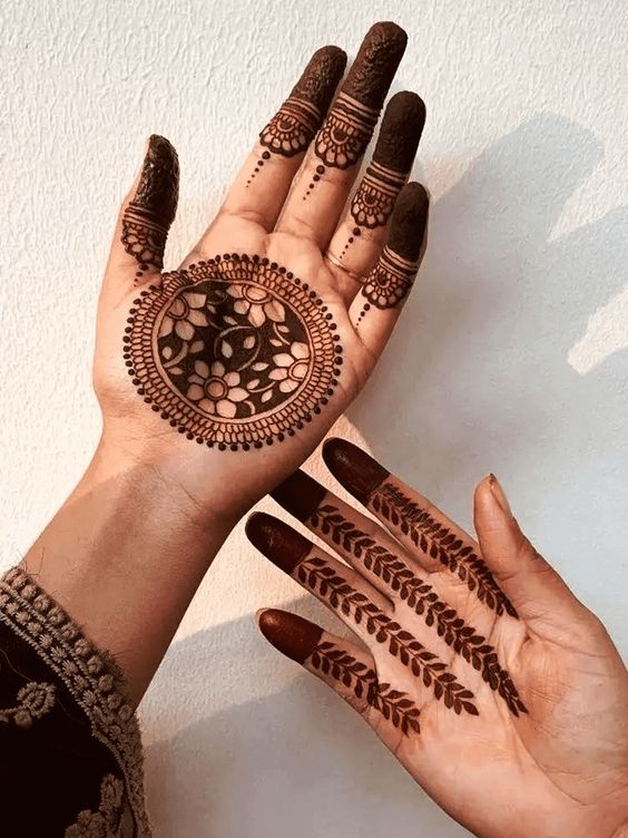 Diwali Mehndi Designs For Front Hands 4