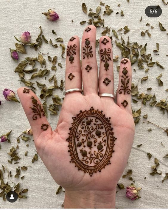 Diwali Mehndi Designs For Front Hands 7