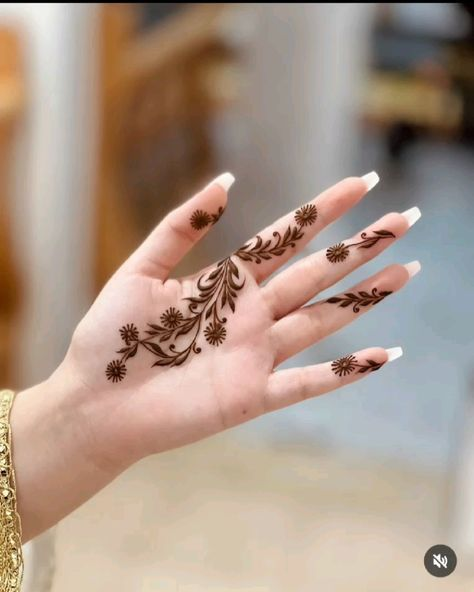 Front Finger Mehndi Design 24