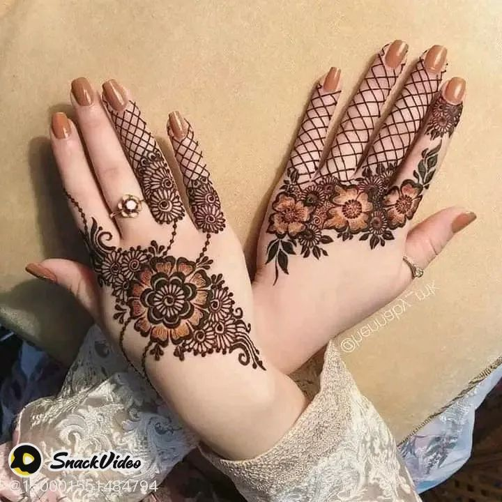 45+ Mehndi designs for Barat 9