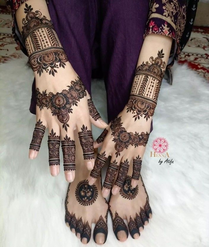 Mehndi designs for Barat 38