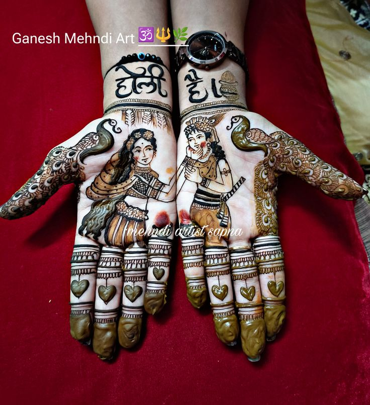 mehndi-designs-for-Holi 5