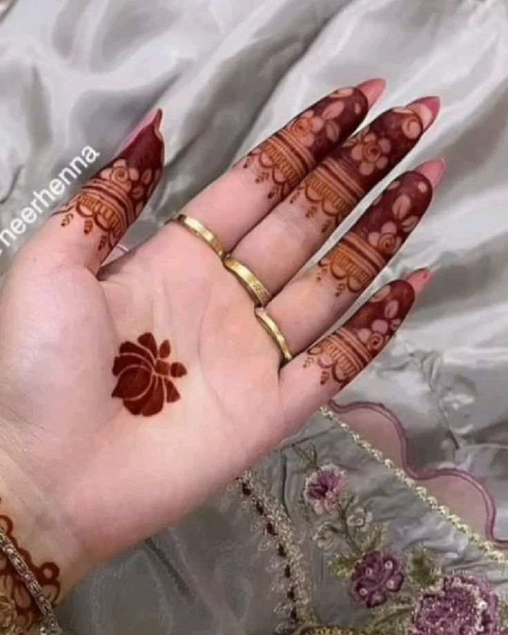 Front Finger Mehndi Design 14