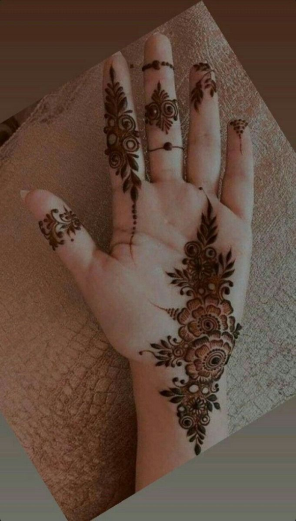 Front Finger Mehndi Design 17