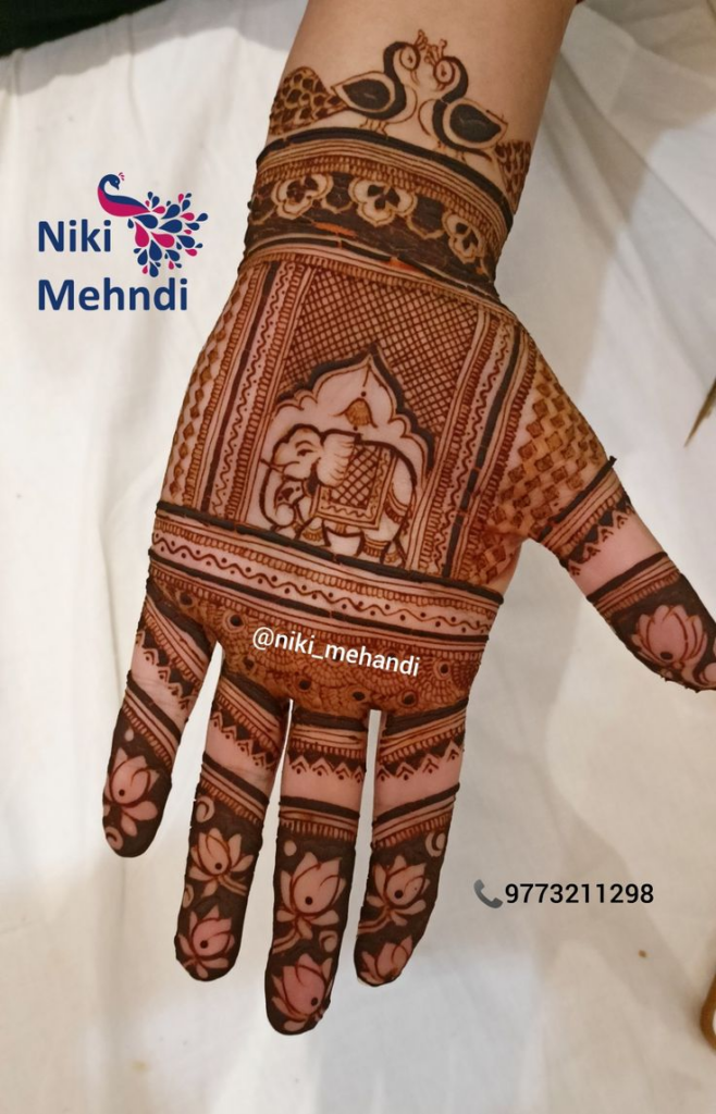 Elephant Mehndi Design 10