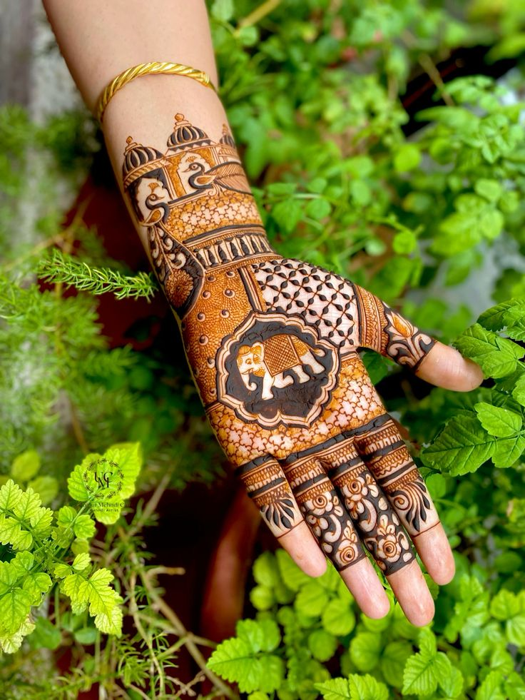 Elephant Mehndi Design 11