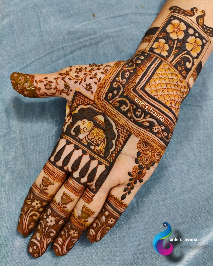 Elephant Mehndi Design 12