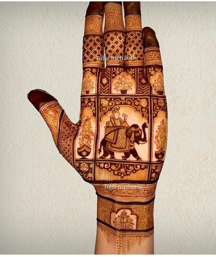 Elephant Mehndi Design 14