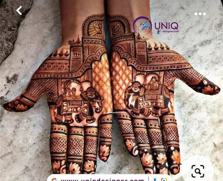 Elephant Mehndi Design 15