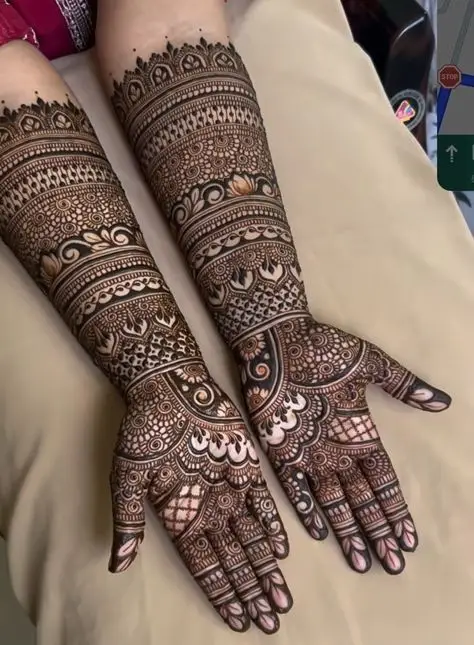 Heavy Mehndi Designs For Bridal 1