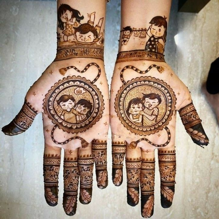 Mehndi Designs For Raksha Bandhan 1