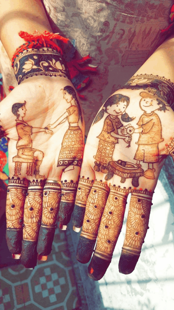 Mehndi Designs For Raksha Bandhan 10